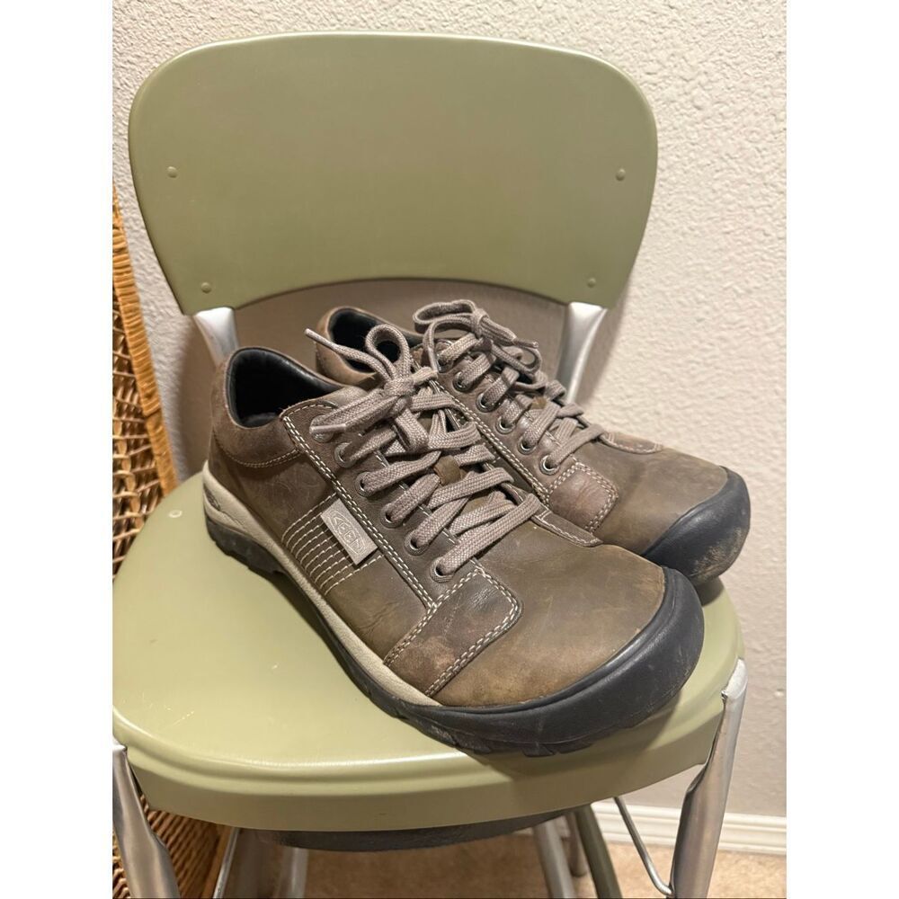Keen Brown Nubuck Leather Lace Up Low Top Oxford Austin Comfort Shoes Size 11